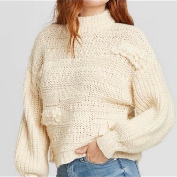 Universal Thread Chunky Fringe Sweater Large - Picture 2 of 11